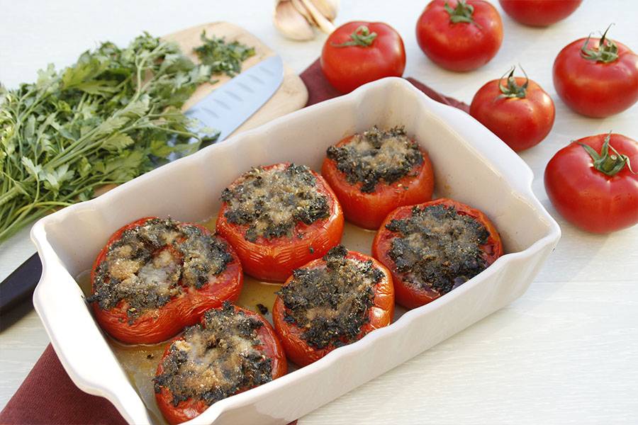 Découvrez notre recette gourmande de tomates à la provençale au vin rouge La Villageoise en cuisine