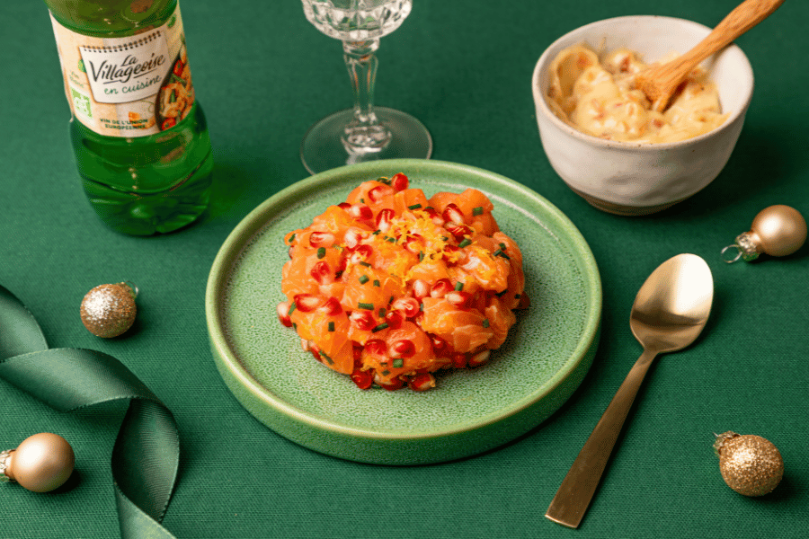 recette-tartare-saumon-sauce-citron-echalotes-vin-blanc